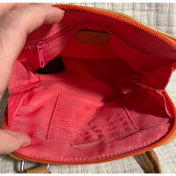 Giani Bernini Coral & Tan Mini Purse - Picture 10 of 10